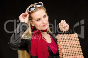 Shopping woman fashion happy bag