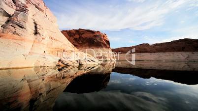 Sandstone Rock Showing Dropping Water Levels