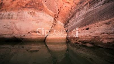 Sandstone Cliff Canyons of Lake Powell