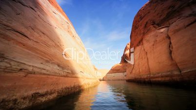 Sandstone Cliffs of Lake Powell, Arizona