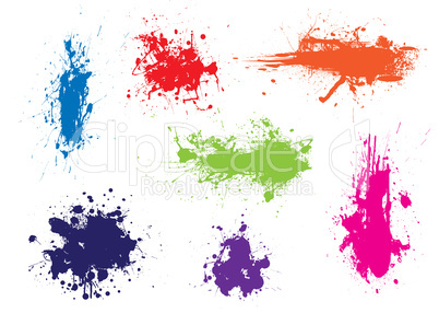 Ink splat grunge colour