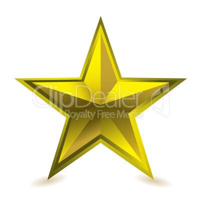 Gold star award