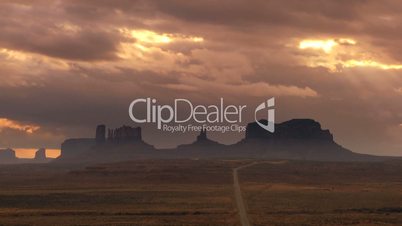 Cloudscape over Monument Valley