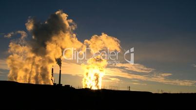 Energy Production Plant at Sunrise
