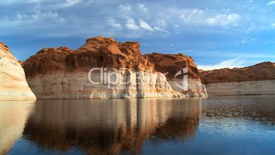 Sandstone Cliffs of Lake Powell, Arizona