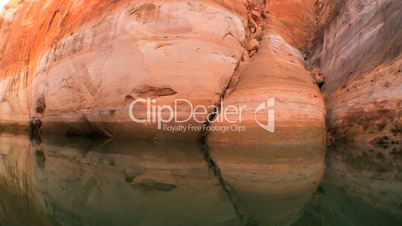 Traveling Through Rock Canyons on Lake Powell