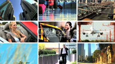 Montage of Methods of Business Travel