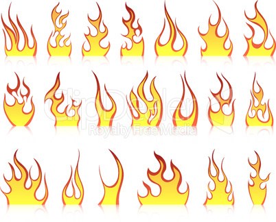 fire icon set