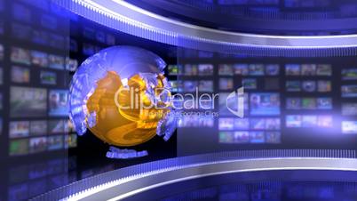 Blue Virtual News Studio_HD Loop 50