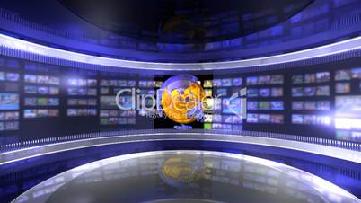 Blue Virtual News Studio_HD Loop 54