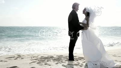 Wedding Couple on Paradise Beach