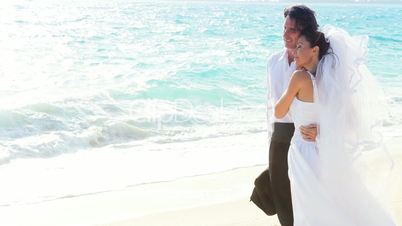 Island Wedding Couple on the Beach