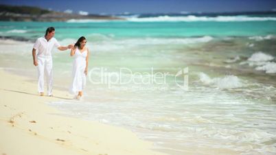 Attractive Couple Enjoying Paradise Vacation