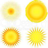 gelbe Sonnen