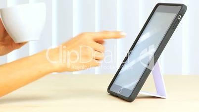 Hands Using Wireless Touch Pad