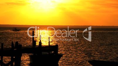 Sunset Over Island Jetty