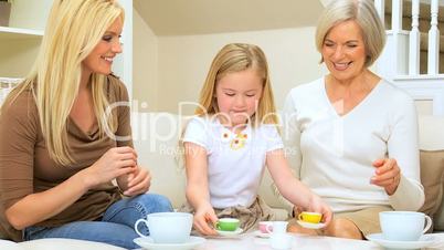 Female Family Play Tea Party