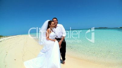 Beach Wedding Couple Dancing by the Ocean
