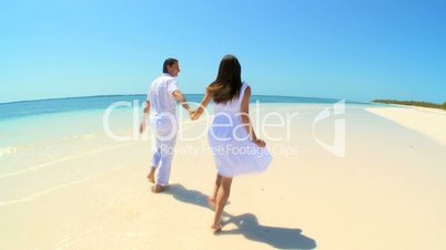 Attractive Couple on Luxury Island Vacation