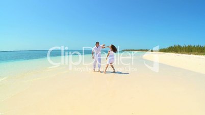 Attractive Couple on Luxury Island Vacation