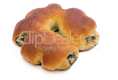 Roll with poppy seeds