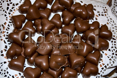 Heart shaped chocolates. Heart shaped chocolates.
