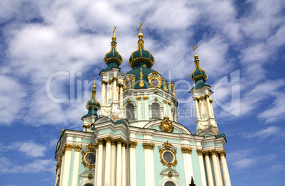 St. Andrew's Church in Kyiv, Ukraine