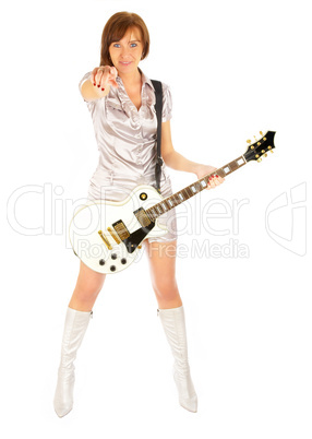 girl with a guitar