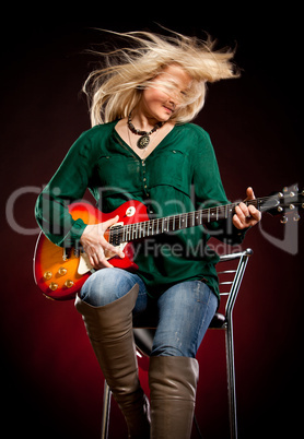 girl with a guitar