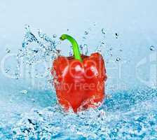 Pepper and water