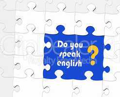 Do you speak english...?