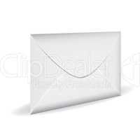 Closed white mail envelope