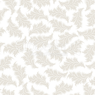 Excellent seamless floral leaves background. Vector illustration.