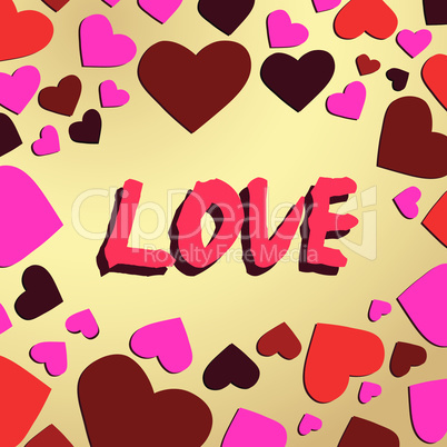 Abstract romantic love background