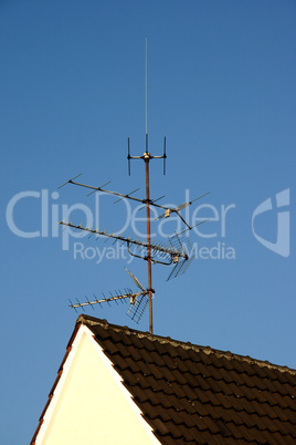 Antenne auf Hausdach