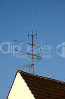Antenne auf Hausdach