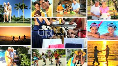 Montage of Outdoor Lifestyle Activities