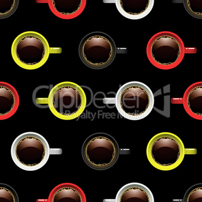 coffee cup seamless background