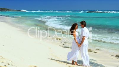 Couple in Love on Paradise Island