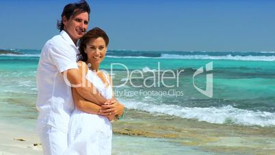 Couple in Love on Paradise Island