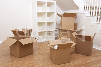 Room Of Cardboard Boxes for Moving House