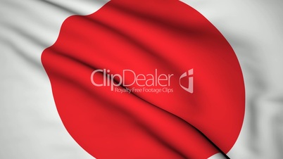The background of the flag of Japan video