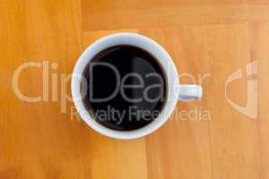 White cup of coffee isolated