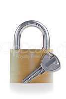 Padlock and key