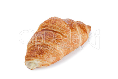 Golden croissant isolated