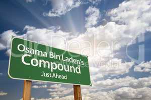 Osama Bin Laden's Compound Green Road Sign