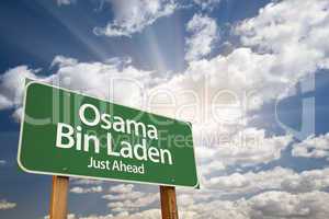 Osama Bin Laden Green Road Sign