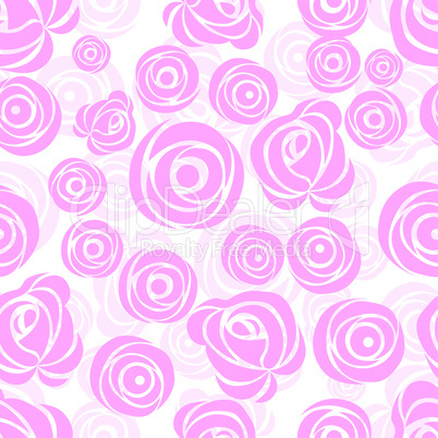 Seamless  flower background with rose