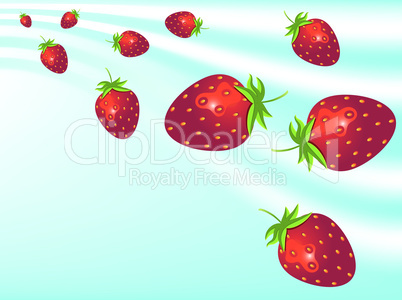 Strawberries, illustration