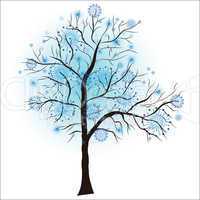 Decorative winter tree